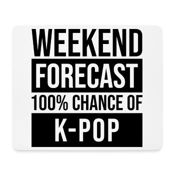k pop - Mousepad (Querformat) - Weiß - Vorne