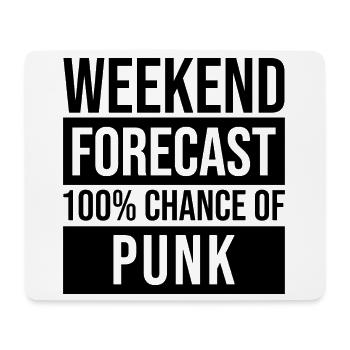 Punk - Mousepad (Querformat) - Weiß - Vorne