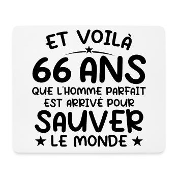 66 Jahre altes Geburtstagsgeschenk 66 Jahre alte Männer - Mousepad (Querformat) - Weiß - Vorne
