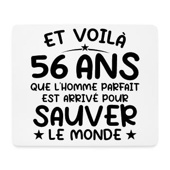 56 Jahre altes Jubiläumsgeschenk 56 Jahre alte Männer - Mousepad (Querformat) - Weiß - Vorne