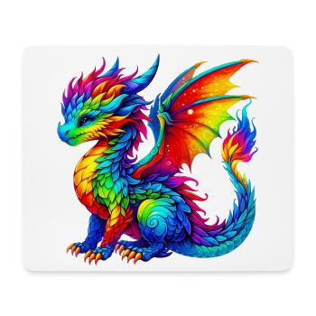 Dragon - Mouse Pad (horizontal) - white - Front