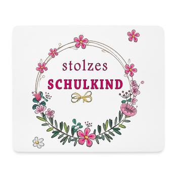 Inscription d’écoliers fiers - Tapis de souris (format paysage) - blanc - Devant
