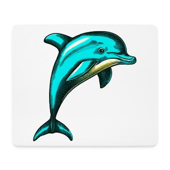 Delfin - Mousepad (Querformat) - Weiß - Vorne