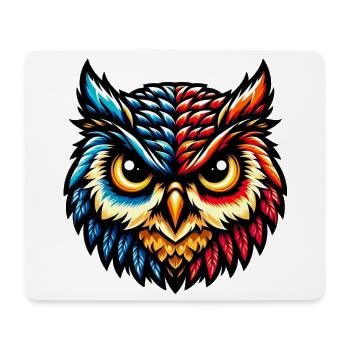 Owl - Mouse Pad (horizontal) - white - Front