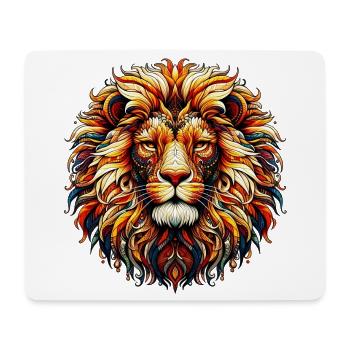 Lion - Mouse Pad (horizontal) - white - Front