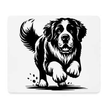 Saint Bernard - Mouse Pad (horizontal) - white - Front