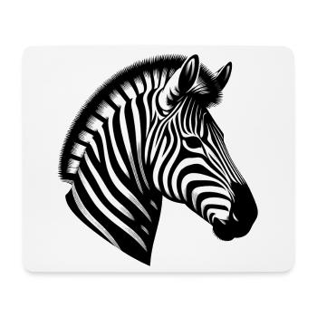 Zebra - Mousepad (Querformat) - Weiß - Vorne