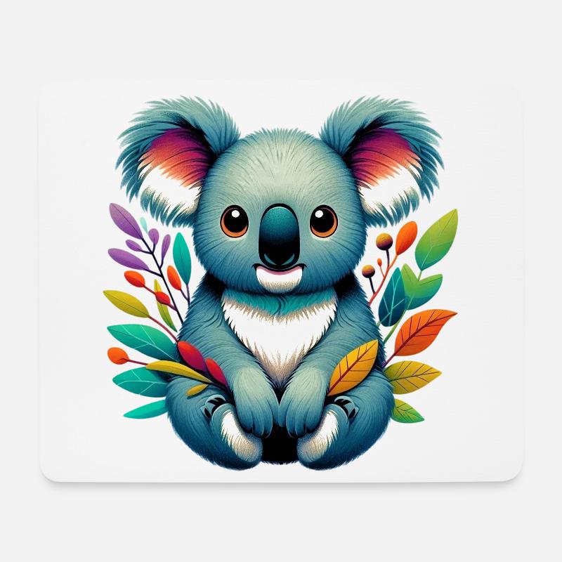 Koala - Mousepad (Querformat) - Weiß