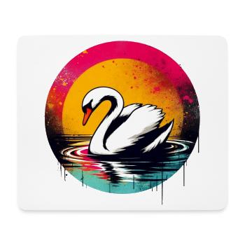 Swan - Mouse Pad (horizontal) - white - Front