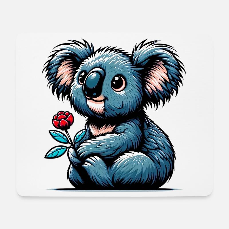 Koala - Mousepad (Querformat) - Weiß