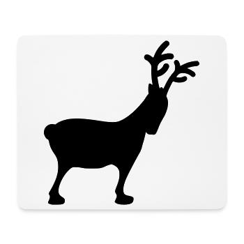 Rentier Xmas5 - Mousepad (Querformat) - Weiß - Vorne