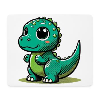 Dinosaure - Tapis de souris (format paysage) - blanc - Devant