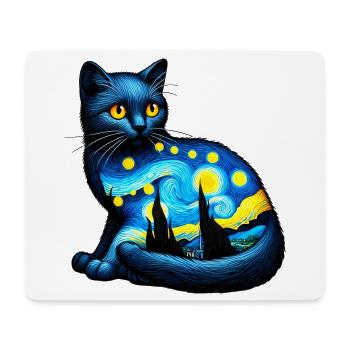 Cat - Mouse Pad (horizontal) - white - Front