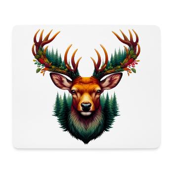 Deer - Mouse Pad (horizontal) - white - Front