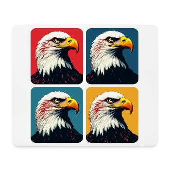 Bald eagle - Mouse Pad (horizontal) - white - Front