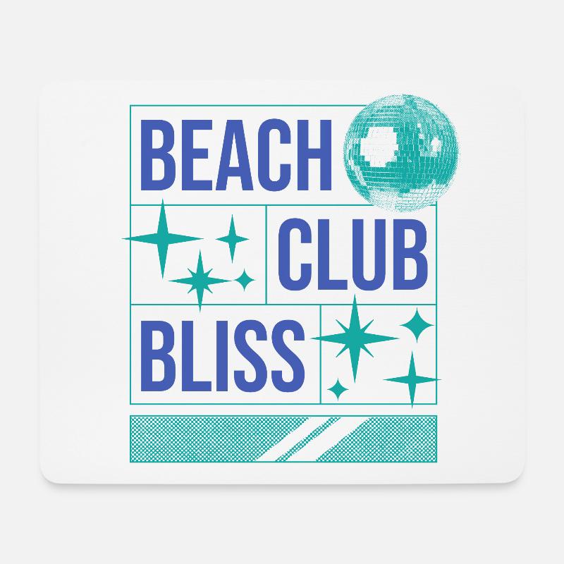 Beach Club Bliss – Sommer & Party Vibes - Mousepad (Querformat) - Weiß