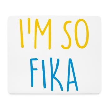 I’M SO FIKA Sverige Suède - Tapis de souris (format paysage) - blanc - Devant