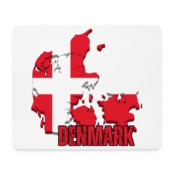 Danish pride, flag of Denmark - Mouse Pad (horizontal) - white - Front