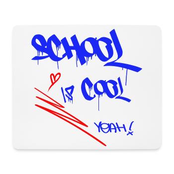 School is cool, Einschulung - Mousepad (Querformat) - Weiß - Vorne