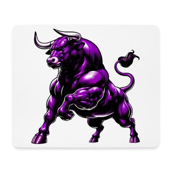 Stier - Mousepad (Querformat) - Weiß - Vorne