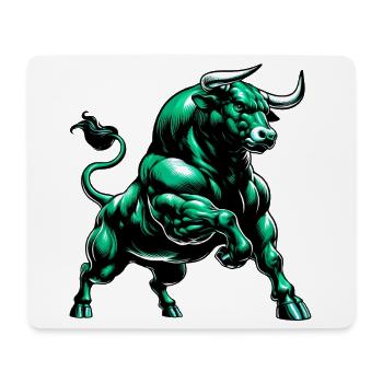 Stier - Mousepad (Querformat) - Weiß - Vorne