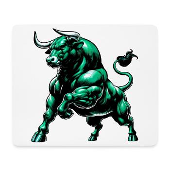 Stier - Mousepad (Querformat) - Weiß - Vorne