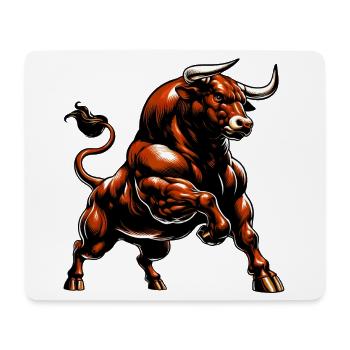 Bull - Mouse Pad (horizontal) - white - Front