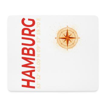 Hamburg - Mousepad (Querformat) - Weiß - Vorne