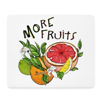 More Fruits, leckeres Obst - Mousepad (Querformat) - Weiß - Vorne