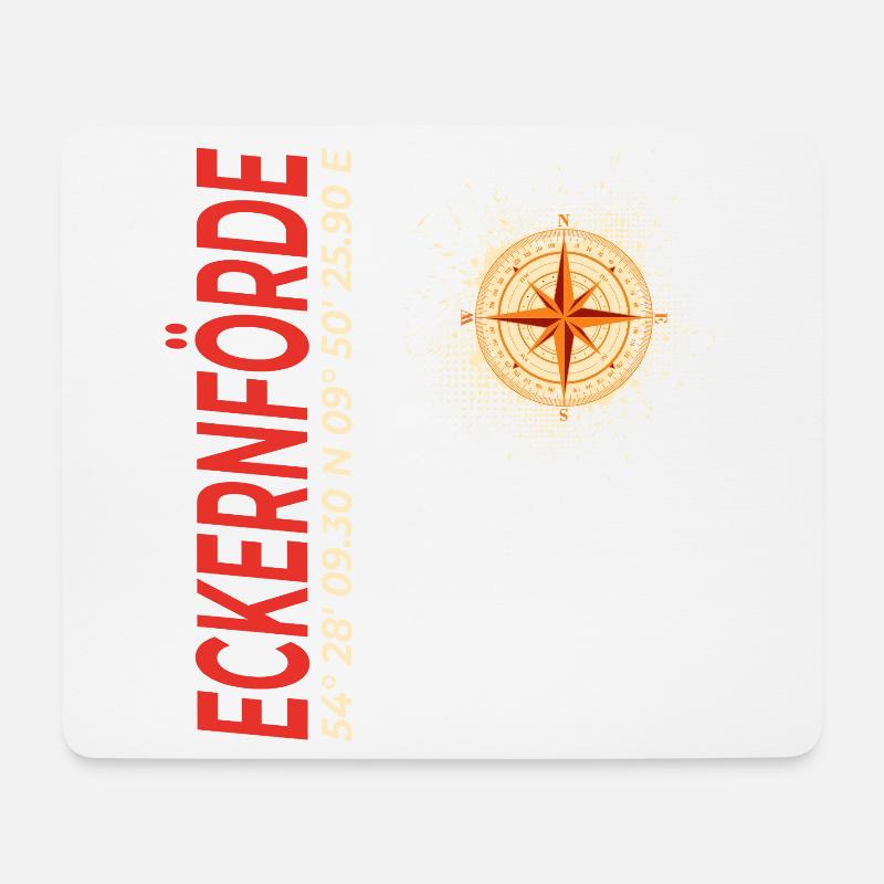 Eckernförde - Mousepad (Querformat) - Weiß