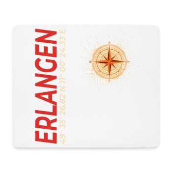 Erlangen - Mousepad (Querformat) - Weiß - Vorne