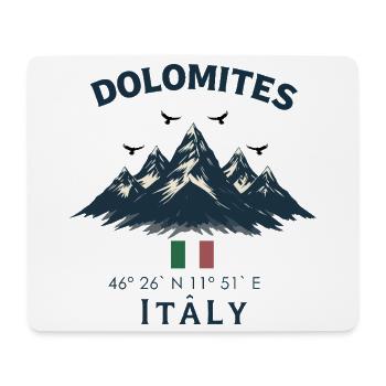 Mountains Dolomites Italy Design - Mouse Pad (horizontal) - white - Front