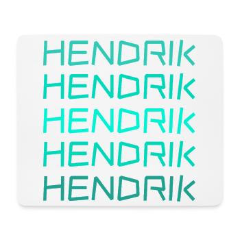 Vorname Hendrik - Mousepad (Querformat) - Weiß - Vorne