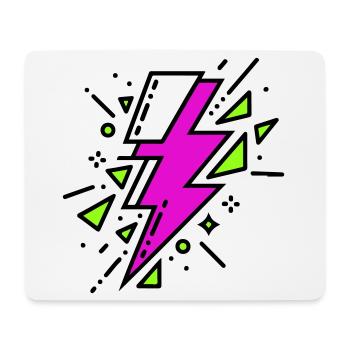 Contemporary Violet and Green Ray - Mouse Pad (horizontal) - white - Front
