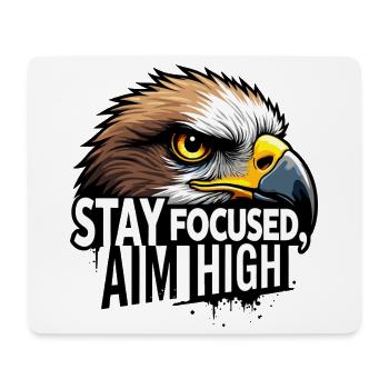 Eagle Focus Motivationsdesign - Mousepad (Querformat) - Weiß - Vorne