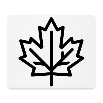 maple leaf - Mouse Pad (horizontal) - white - Front