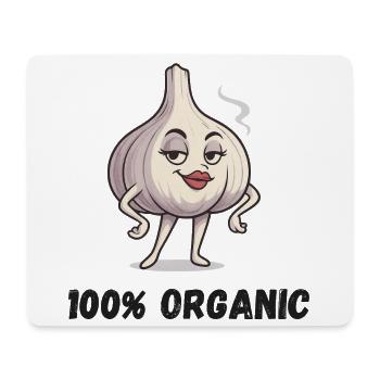 Knoblauch Diva Pose Organic Gemüse Garlic - Mousepad (Querformat) - Weiß - Vorne