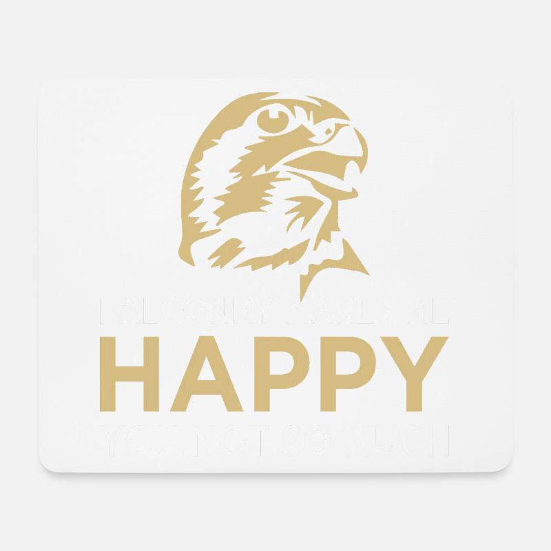 Falknerei Falkner Falknerin Beizjagd Greifvogel - Mousepad (Querformat) - Weiß
