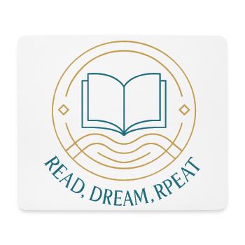 Lire. Rêve. Réessayez. - Tapis de souris (format paysage) - blanc - Devant