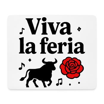 Motif Vive La Féria Taureau Banda Sud-Ouest - Tapis de souris (format paysage) - blanc - Devant