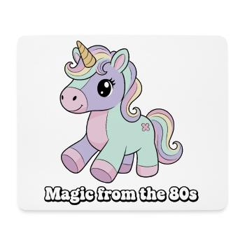 Unicorn Retro 80s Flair - Mouse Pad (horizontal) - white - Front
