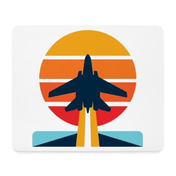 Sunset Jet Launch - Mouse Pad (horizontal) - white - Front