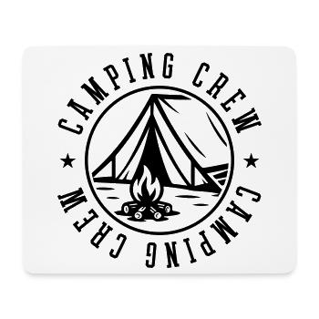 Camping Crew Tent Campfire - Mouse Pad (horizontal) - white - Front