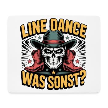 Line Dance Skelett Western Shirt - Mousepad (Querformat) - Weiß - Vorne