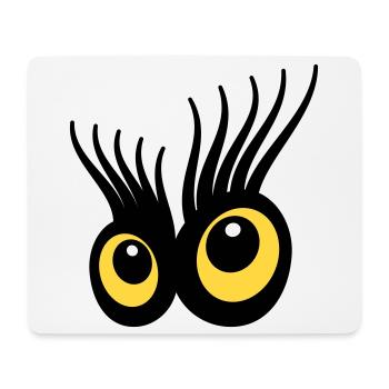 Eyes - Mouse Pad (horizontal) - white - Front