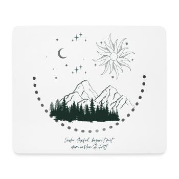 Gipfel - Mousepad (Querformat) - Weiß - Vorne
