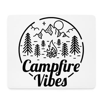 Campfire Vibes - Mousepad (Querformat) - Weiß - Vorne