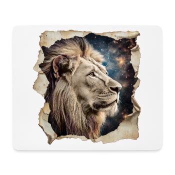 Lion - Tapis de souris (format paysage) - blanc - Devant
