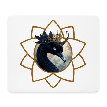 Peacock crowned in Dorado - Mouse Pad (horizontal) - white - Front