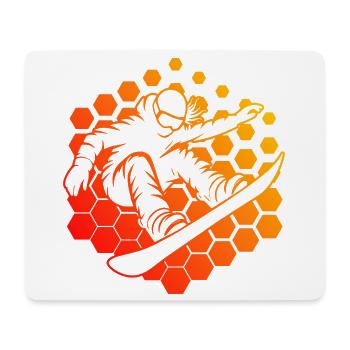 Direkte Snowboard Aussage für Frauen - Mousepad (Querformat) - Weiß - Vorne